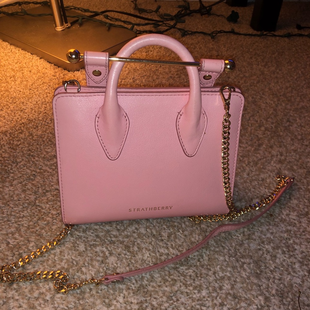 Strathberry Nano Tote Pink